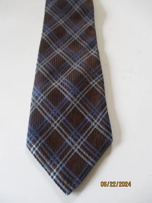 Corbata Thomas rosa marrón a cuadros seda cuello Foto 1 de 3