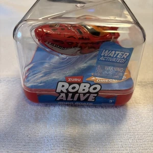 Zuru Robo Alive Robo Boats Set of 4, Red/Grey/Blue/Orange, Robotic Shark - Picture 1 of 5