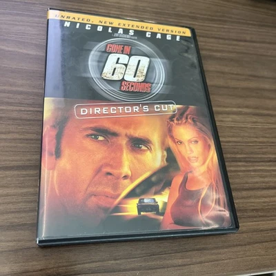 Gone in 60 Seconds (Director's Cut) DVDs cage/Jolie    Unrated  Free Shipping Foto 1 de 4