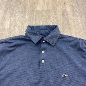 Vineyard Vines St. Jean Stripe Sankaty Performance Polo Men's Small Blue Striped - Picture 1 of 8