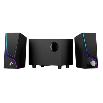 Compact 2.1 Hi-Fi Speaker System with Enhanced Bass & Plug-and-Play Function - Image 1 of 4