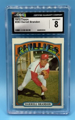 1972 TOPPS BASEBALL #283 DARRELL BRANDON NICE GRADE FOR A 50 YEAR OLD PLUS CARD - Image 1 of 2