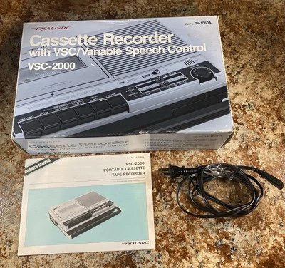 Grabadora Casette Realistic VSC-2000 Cat. No. 14-1060A PROBADO FUNCIONAMIENTO Foto 1 de 4