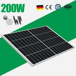 200 Watt Mono Solarpanel 12v 200W Solarmodul für Batterie Camping Wohnmobil DE - Bild 1 von 6