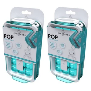 Icebreaker Pop Ice Maker Clear Water Blue - Set of 2 - Picture 1 of 10