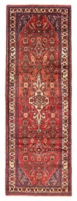 Alfombra de corredor tradicional oriental vintage anudada a mano de 3'7" x 10'2" Foto 1 de 4