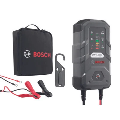 Batterieladegerät BOSCH C70 - 10A für 12V 24V Blei-Säure, EFB, GEL, AGM & VRLA - Bild 1 von 4