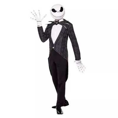 Spirit The Nightmare Before Christmas Jack Skellington Costume Adult Sz XL New - Image 1 of 4