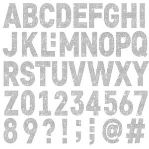 24 Sheets Large Letter Stickers 4 Inch Big Font 282 Pcs Glitter Alphabet Numb... - Picture 1 of 9
