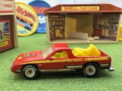 1983 Hot Wheels Real Riders Dodge Rampage красные резиновые ступицы GYW Goodyear белые - Изображение 1 из 4