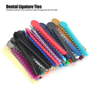 40pcs Dental Ligature Ties Dental Teeth Braces Orthodontic Brackets Supply A HOM - Picture 1 of 12
