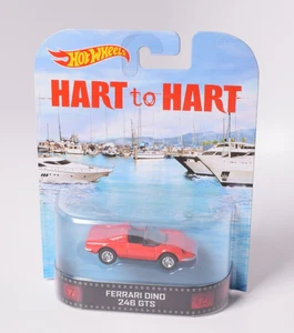 Red Hot Wheels Hart to Hart Ferrari Dino 246 GTS Retro Entertainment Series 2014 - Picture 1 of 6
