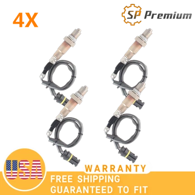 Sensores de oxígeno lambda O2 aguas arriba y aguas abajo 4 piezas para Mercedes-Benz ML350 V6 Foto 1 de 4