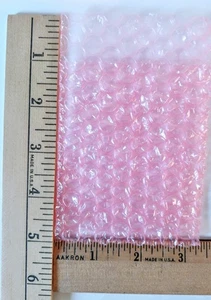 100 - 3"×4" Anti-Static Bubble Out Pink Pouches Bags W/ Flap *NOT Self Seal* - Picture 1 of 4