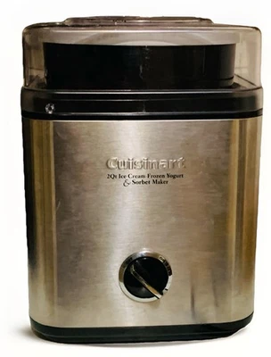 Cuisinart 2Qt Yogur Congelado-Sorbete y Heladera Máquina CIM-60 Falta Mezclador Probado Foto 1 de 4