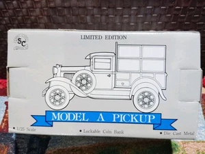 Liberty Classics  Ford Model A Pickup Coin Bank Texaco Petroleum New In Box - Picture 1 of 3