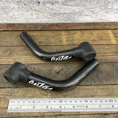 Cubiertas de extensiones de manillar de bicicleta Onza MTB de colección años 90 negras curva en L Foto 1 de 4