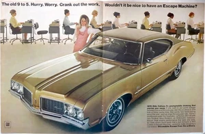 Pubblicità OLDSMOBILE CUTLASS S 1970 2 pagine "da 9 a 5" - Foto 1 di 2