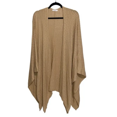 Mersea свитер пончо женщин O/S хлопок кашемир Cableknit надежном шаль классический - Изображение 1 из 4