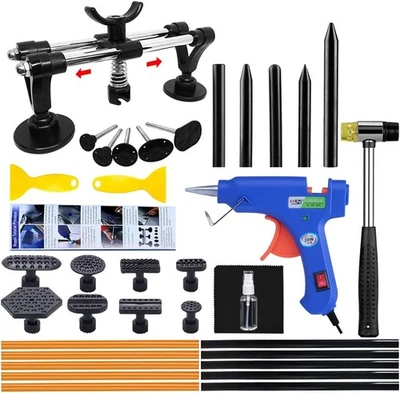 Car Dent Removal Kit, 35PCS Dent Puller, Paintless Dent Repair Kit with Double P - Image 1 of 4