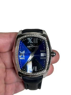 Reloj Aqua Swiss XL ICE XLCD43 Cristal Prisma 46MM Bisel Diamante Foto 1 de 4