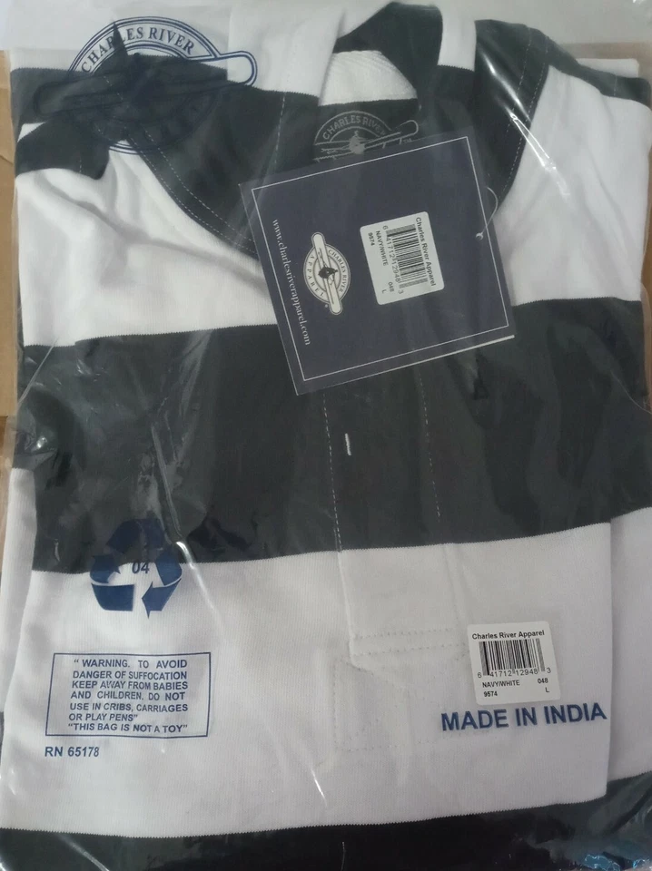 Charles River 男女通用 100% 棉球衣针织连帽橄榄球衬衫 9574 XL 全新带标签 — 第 1/2 张图片