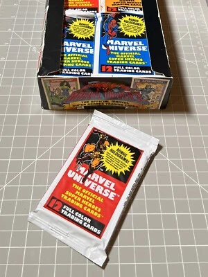 1 x Unopened 1990 Impel Marvel Universe Series 1 Sealed Pack - Изображение 1 из 4