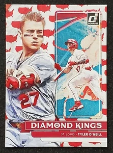 TYLER O'NEILL 2022 DONRUSS DIAMOND KINGS AMERICA PARALLEL /50 BASEBALL CARD #22 - Picture 1 of 2