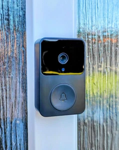 "No Drill Easy Fix, Ad-Free" Smart Wireless Video Doorbell Security Night Vision - Picture 1 of 18