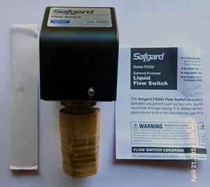 Interruptor de flujo de líquido de uso general Safgard FS200, 1" NPT (44-200) - Imagen 1 de 3