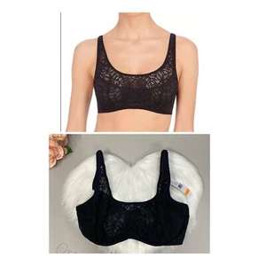 Women's Natori Portrait Underwire Bra Lace Black Lingerie Size 34DD Lingerie - Picture 1 of 19