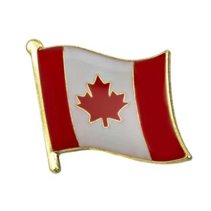 "PIN DE SOLAPA BANDERA DE CANADÁ 0,5" Hoja de arce canadiense Sombrero Corbata Tack Insignia de metal - Imagen 1 de 4