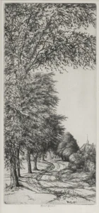 Acquaforte The Winding Road Drypoint di Ernest Haskell, 1923 - Foto 1 di 7
