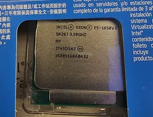 Intel Xeon E5-1650 v3 SR20J 3.5GHz 15MB 6-Core LGA2011-3 CPU Processor - Picture 1 of 3