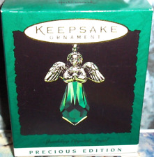 Sparkling Crystal Angel`1996`Miniature-Angels Watch Over Us,Hallmark Ornament-NW