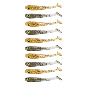 "Señuelos de pesca en hielo cebos de plástico suave cola en T bajo 3D ojo 1-3/5" - Imagen 1 de 7