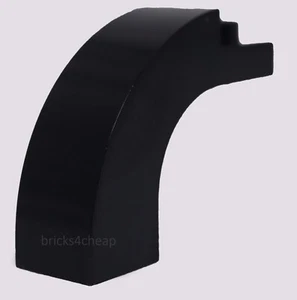 Lego 8x arco negro 1 x 3 x 2 parte superior curva - Imagen 1 de 1
