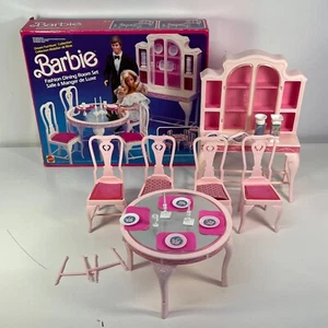 Barbie 1984 Mattel Moda Comedor Set Boda Cóctel Fiesta Vintage - Imagen 1 de 9