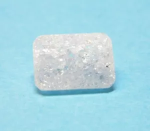 Unique White Crackle Quartz 6.87CT 14x10x7mm Octagon Loose Gemstone NEW - Picture 1 of 1