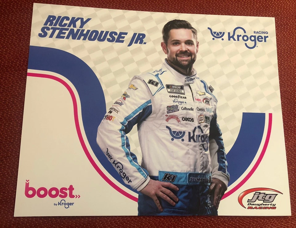 Postal de Nascar Driver #47 Ricky Stenhouse Jr. 2024 Kroger Foto 1 de 1