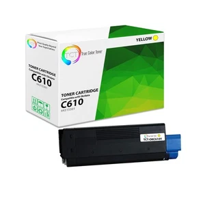 Cartucho de tóner amarillo TCT Oki 44315301 para impresora Okidata C610 C610n serie - Imagen 1 de 6