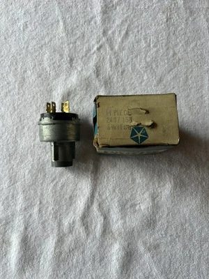 Nuevo de Lote Antiguo Interruptor de Encendido Mopar 2497158 Chrysler Dodge Plymouth Cuda GTX Dart Coronet Foto 1 de 4