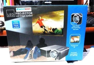 EXCELVAN LED PRJECTOR IMAGE SYSTEM, FOR DVDs, PICTURES, SUPPORTS A/V, USB AN SD - Picture 1 of 9