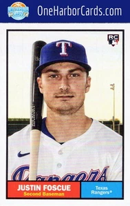 2024 Topps Archives Texas Rangers #31 Justin Foscue - Imagen 1 de 2