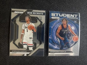 🏀 2024 Prizm Draft Picks 2 Karten RC Lot New Recruits STEPHON CASTLE 🏀 - Bild 1 von 2