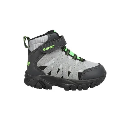 Botas casuais Hi-Tec Ravus Blast Mid caminhada criança meninos preto, verde, cinza CH80 - Imagem 1 de 4