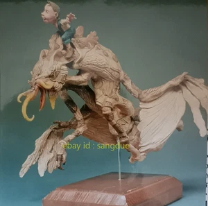 Unpainted Resin Model The young bird rider W30cm Collectible Statue In Stock - Picture 1 of 5