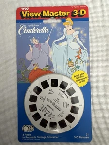 Vintage Disney Cinderella (3 Reel) View Master Set 3D 1993 Sealed Pack - Picture 1 of 4