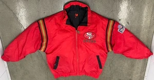 Vintage Pro Player San Francisco 49ers NFL Experience Reversible Jacket SZ Large - Picture 1 of 11