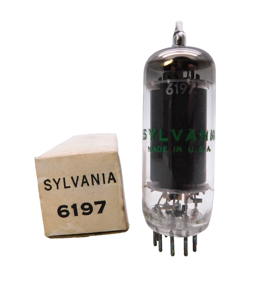 Nuova inserzioneTubo valvola pentodo SYLVANIA 6197 NUOVO CON SCATOLA
